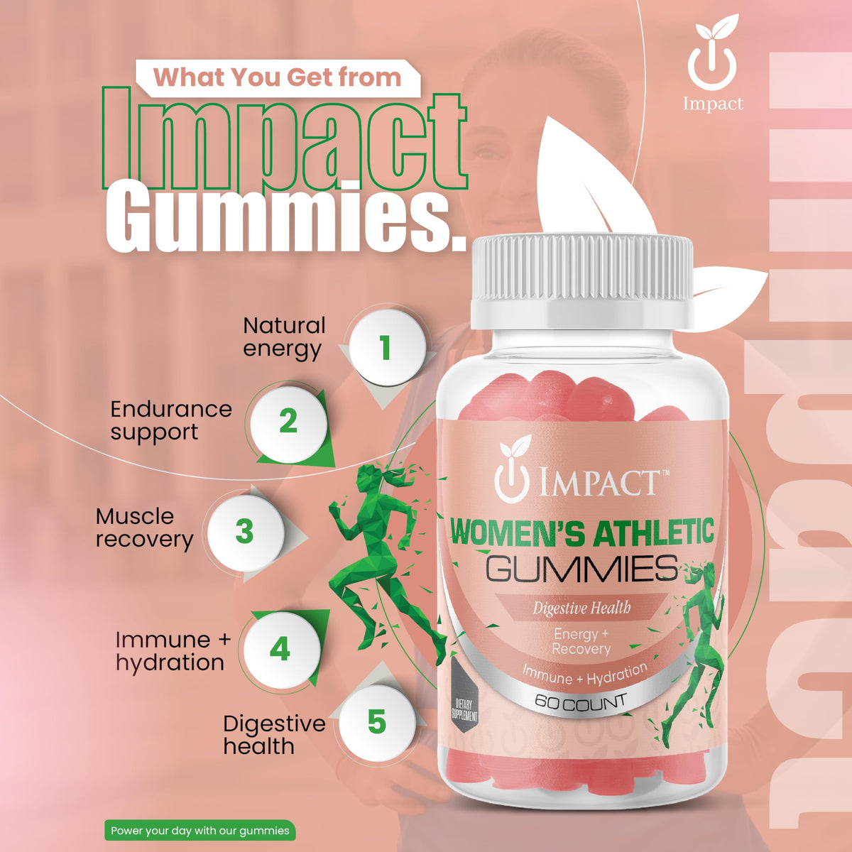 IMPACT Multivitamin Gummies for Women gummies close-up