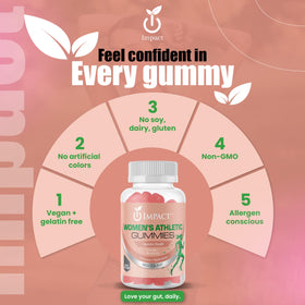 IMPACT Multivitamin Gummies for Women nutritional information