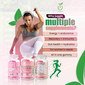 IMPACT Multivitamin Gummies for Women on a kitchen counter