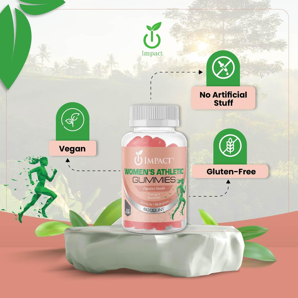IMPACT Multivitamin Gummies for Women packaging details