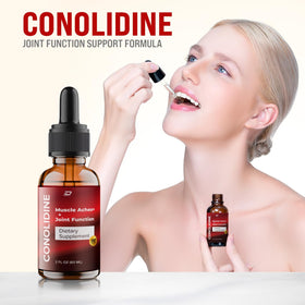 Indelo Conolidine Liquid Drops bottle side view