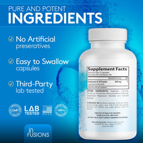 Infusions CoQ10 600mg ingredients list