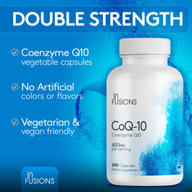 Infusions CoQ10 capsules with measuring spoon