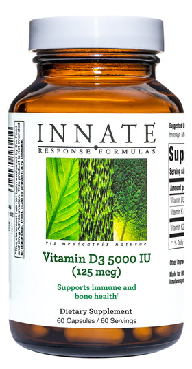 Innate Response Formulas Vitamin D3 5000 IU 60 Capsules front view