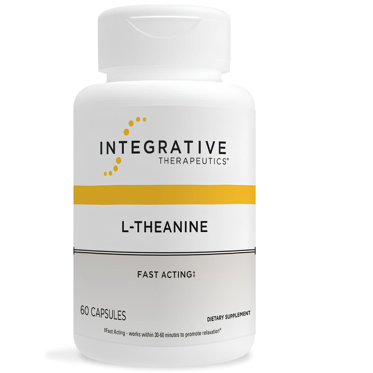Integrative Therapeutics L-Theanine 60 capsules front view