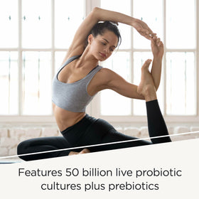 Integrative Therapeutics Pro-Biome capsules on a wooden surface