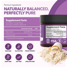 Intimate Rose Myo & D-Chiro Inositol Powder on kitchen counter