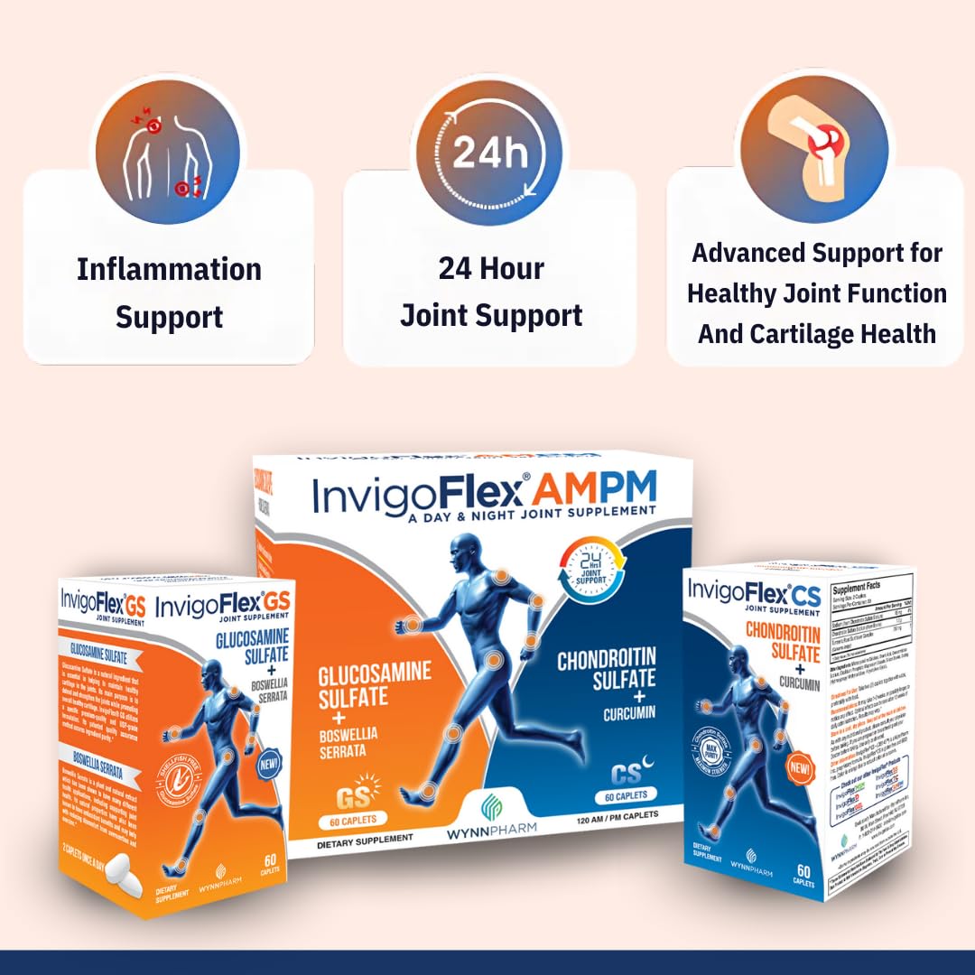 InvigoFlex Glucosamine & Chondroitin 3 Pack side view