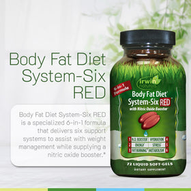 Irwin Naturals Body Fat Diet System-Six RED packaging