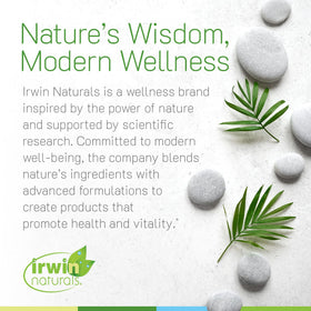 Irwin Naturals Prosta-Strong softgels on a table