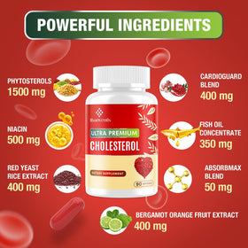 Itharoventis Cholesterol Lowering Supplements capsules on a table