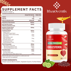 Itharoventis Cholesterol Lowering Supplements packaging details