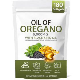 ixarco Oil of Oregano with Black Seed Oil Softgels front view