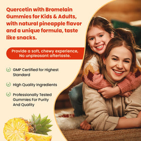 JIANKYTZ Quercetin Gummies with ingredients listed on the back