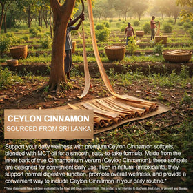 JINNAGLTU Ceylon Cinnamon Softgels 600mg nutritional information