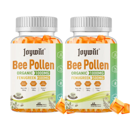 Joywiit Bee Pollen Gummies 1000mg front view packaging