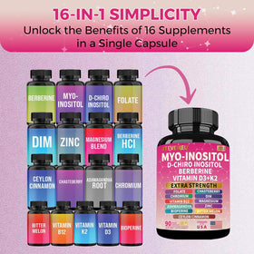 JTEVEweu Myo Inositol Supplement with measuring scoop