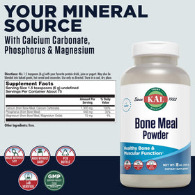 KAL Bone Meal Powder nutritional information