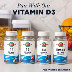 KAL Bone Meal Powder on a kitchen counter