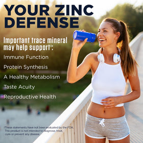 KAL Zinc 15mg Plus Betaine HCl bottle with cap