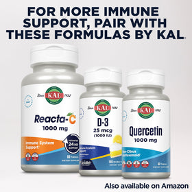 KAL Zinc 15mg Plus Betaine HCl packaging and dosage information