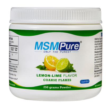 KALA HEALTH MSM Powder Coarse Flakes Lemon Lime 8.8 oz front view