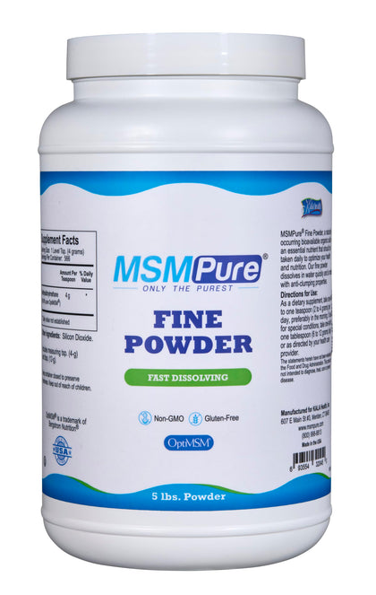 KALA HEALTH MSMPure MSM Powder 5 lb container front view