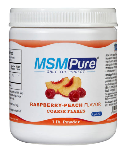 KALA HEALTH MSMPure Raspberry Peach Flavored MSM Powder 1 lb front view