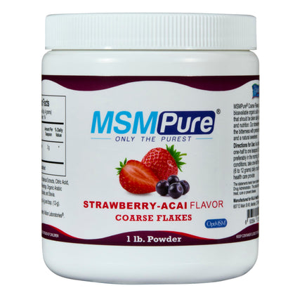 KALA HEALTH MSMPure Strawberry Acai Flavored MSM Powder front view