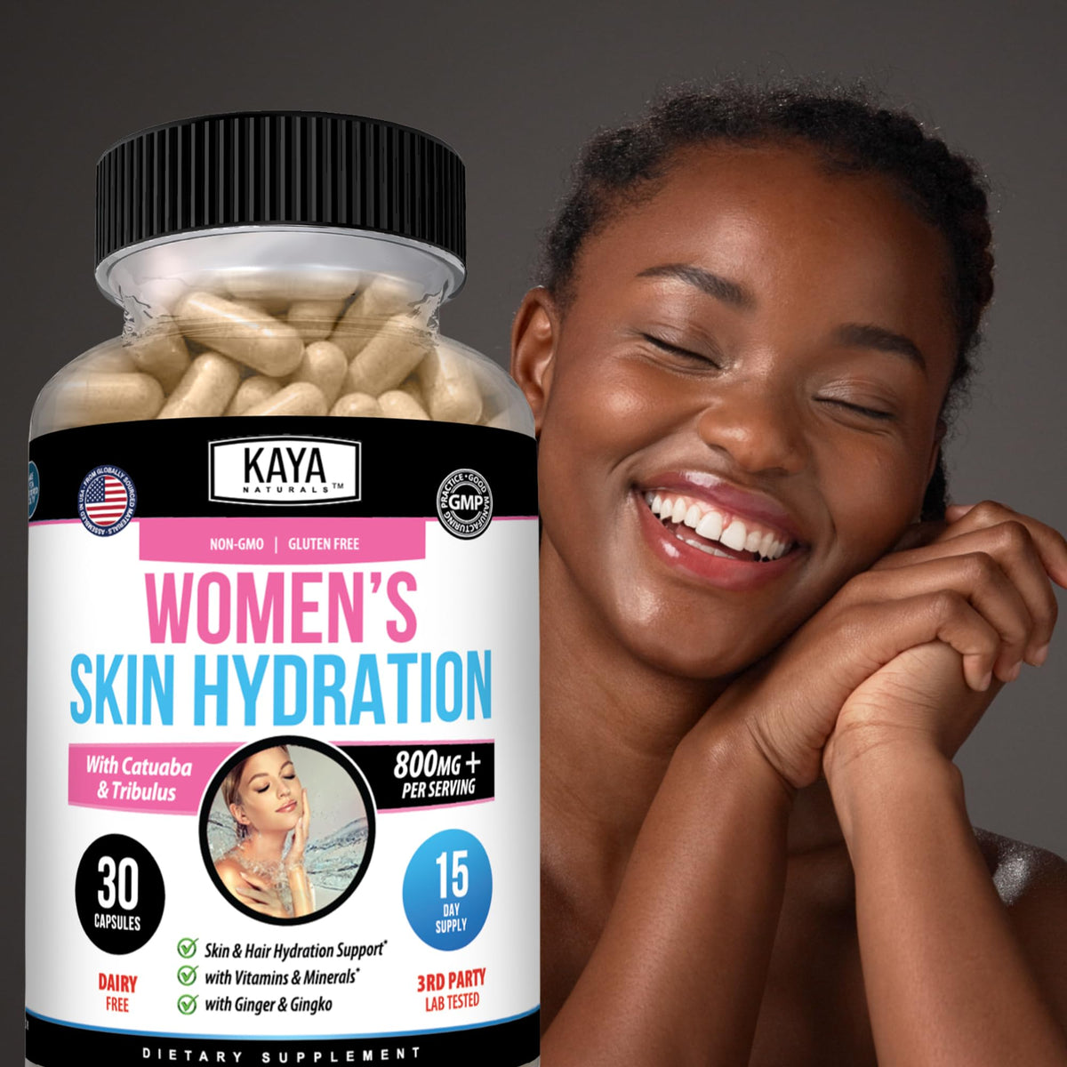 Kaya Naturals Women's Hydration & Wellness Support in a wellness setting
