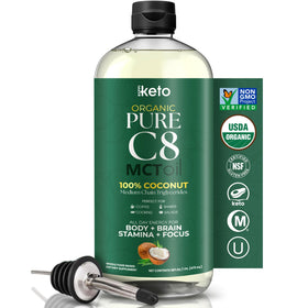 Keppi Organic MCT Oil 16 oz front view