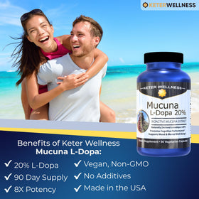 Keter Wellness Mucuna Pruriens 90 Capsules side view