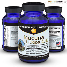 Keter Wellness Mucuna Pruriens 90 Capsules with measuring spoon