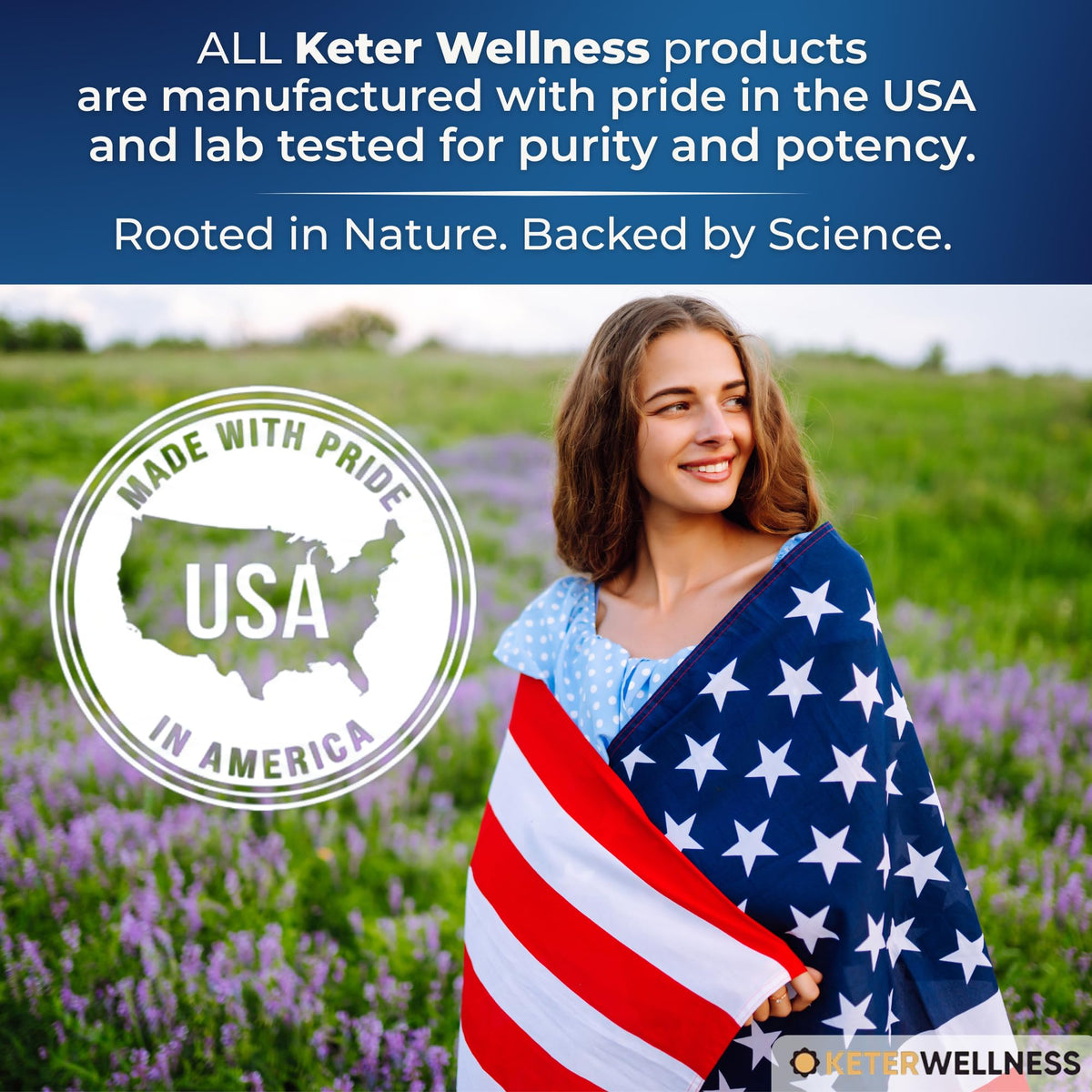 Keter Wellness Mucuna Pruriens capsules on a wooden surface