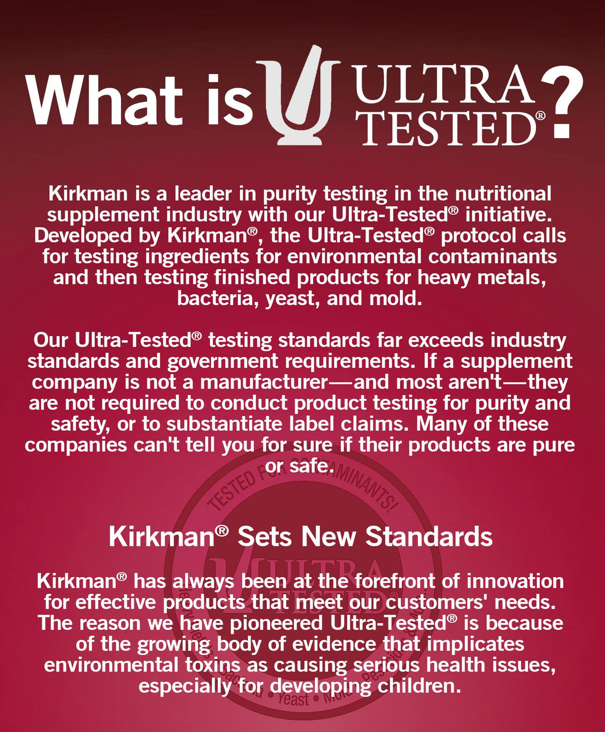 Kirkman Calcium 200 mg bottle label detail
