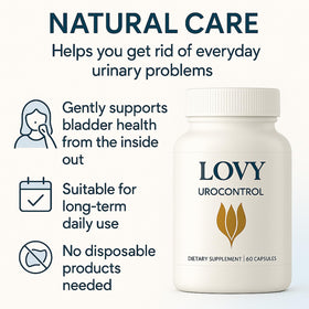 KOVGOCY Urocontrol Capsules opened bottle with capsules