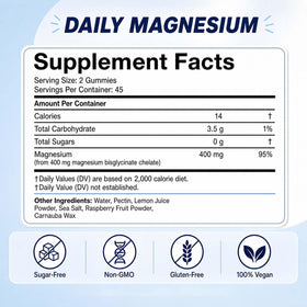 Kuerusor Magnesium Bisglycinate Gummies bottle side view