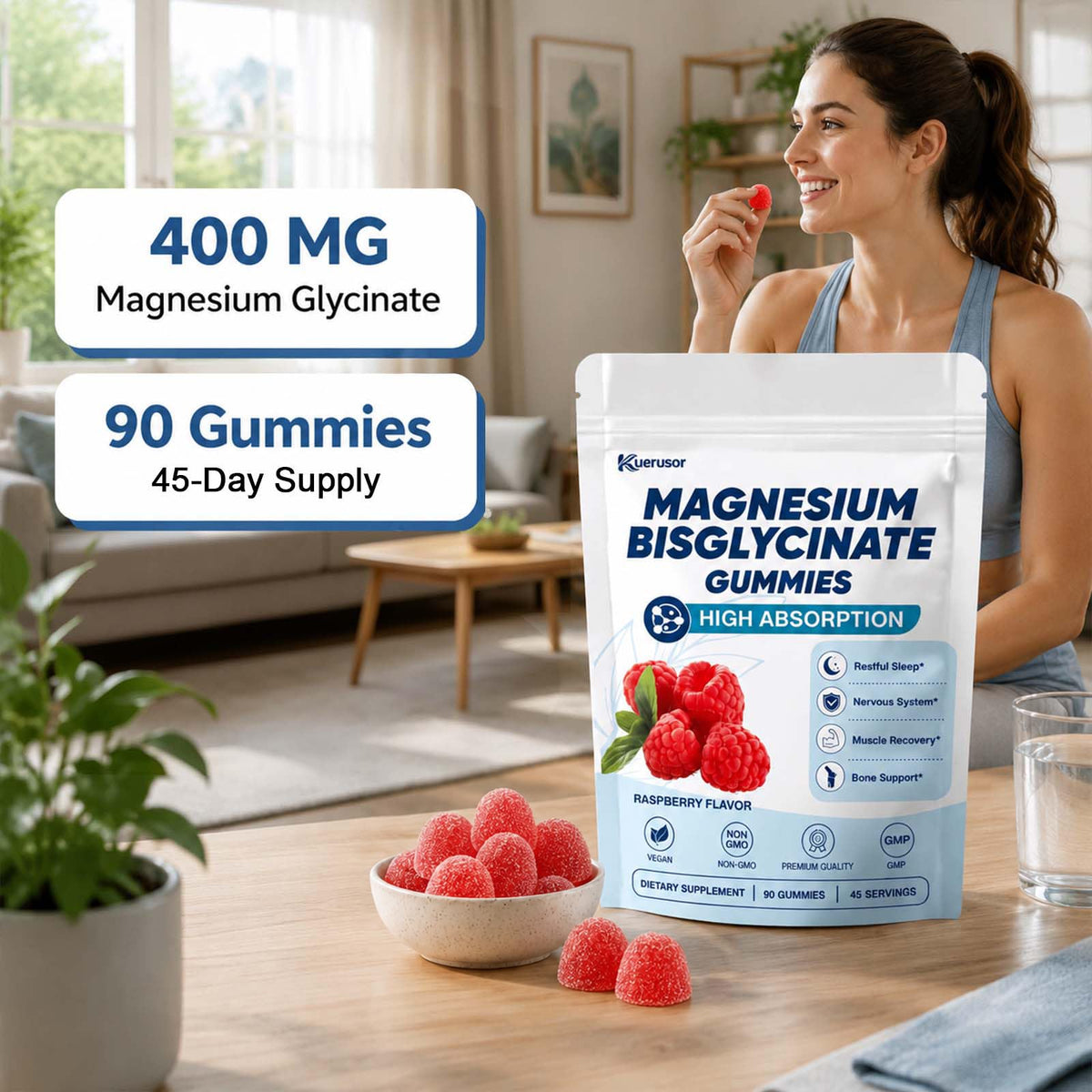 Kuerusor Magnesium Bisglycinate Gummies nutritional information