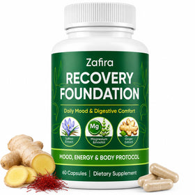 KWEZTY Zafira Organics Saffron Supplements 60 Capsules front view