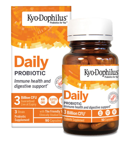 Kyolic Kyo-Dophilus Daily Probiotic 90 Capsules front view