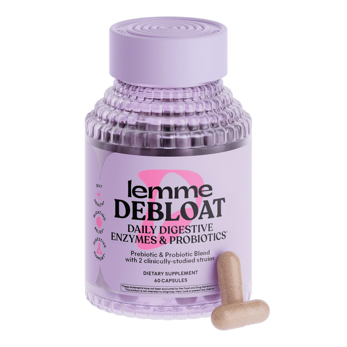 Lemme Probiotic Capsules 30-day supply front view
