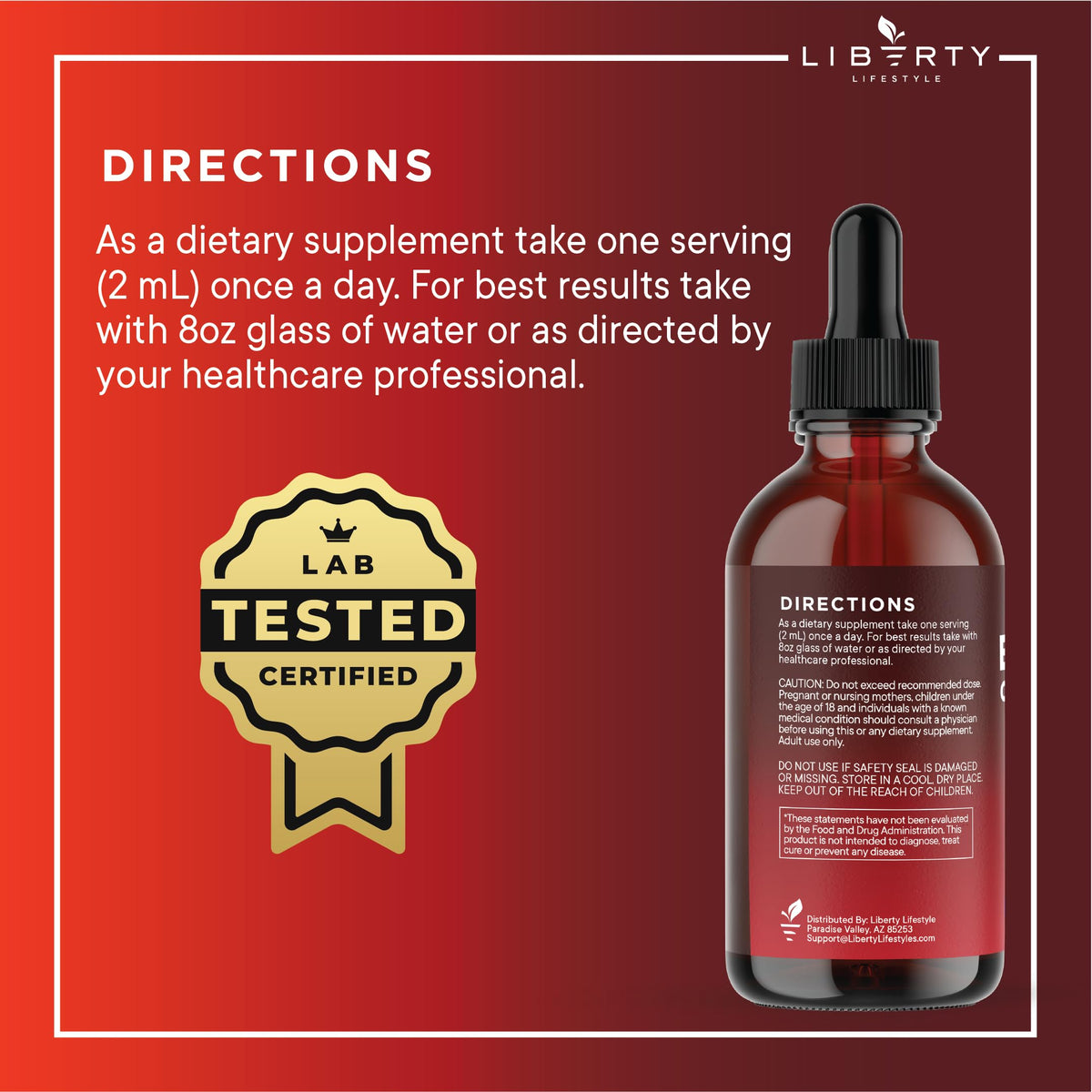 Liberty Lifestyle Berberine with Ceylon Cinnamon Liquid Drops lifestyle scene