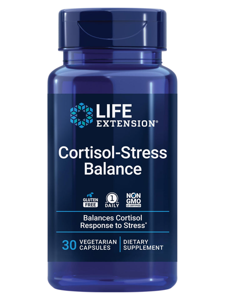 Life Extension Cortisol-Stress Balance 30 Capsules front view