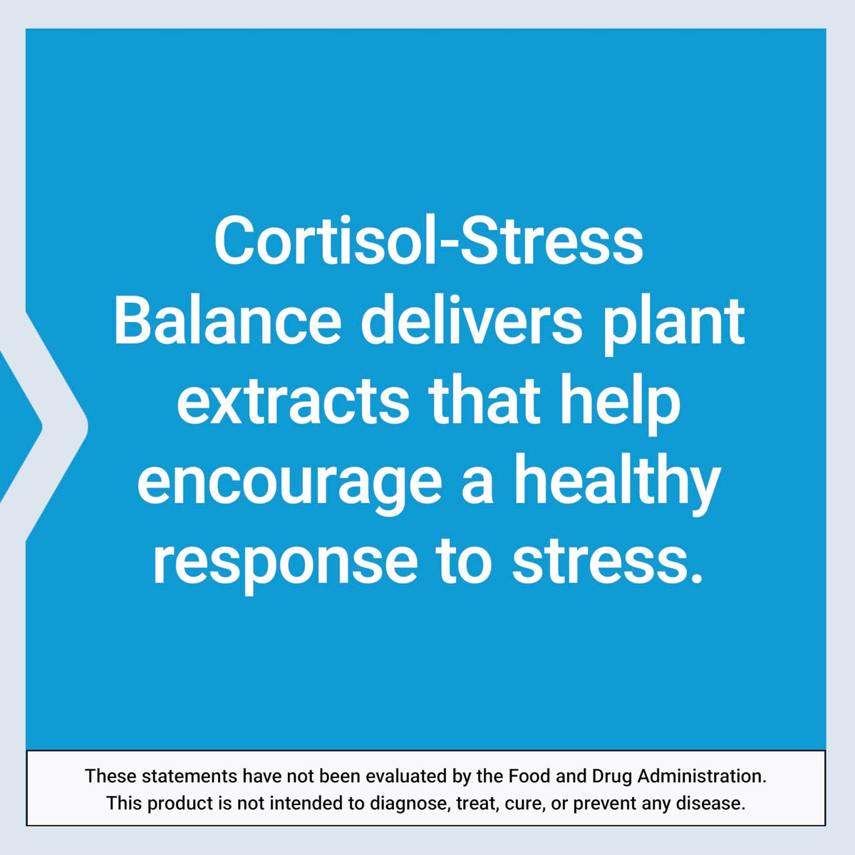 Life Extension Cortisol-Stress Balance bottle with a measuring spoon