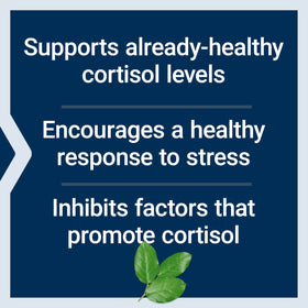 Life Extension Cortisol-Stress Balance packaging with ingredients