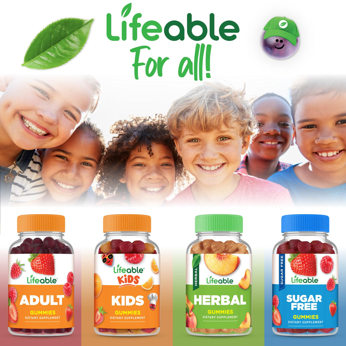 Lifeable Magnesium Gummies for Kids ingredients list