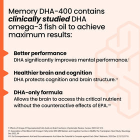 LifeSeasons NeuroQ Memory DHA-400 packaging side view