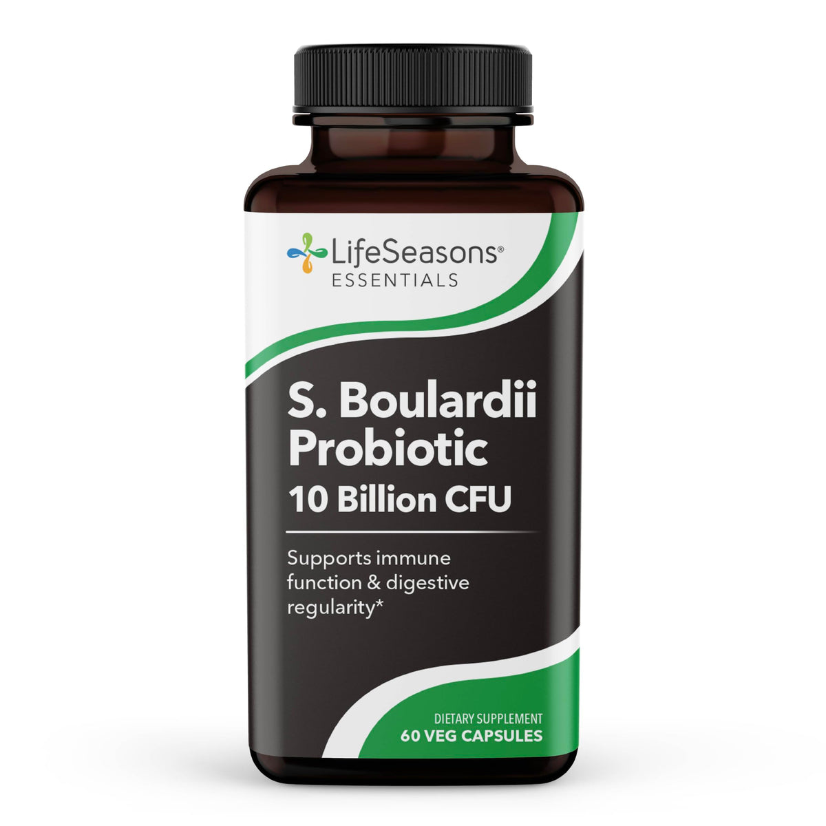 LifeSeasons S. Boulardii Probiotic 60 Capsules front view