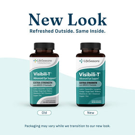 LifeSeasons Visibili-T Extra Strength ingredients list on packaging