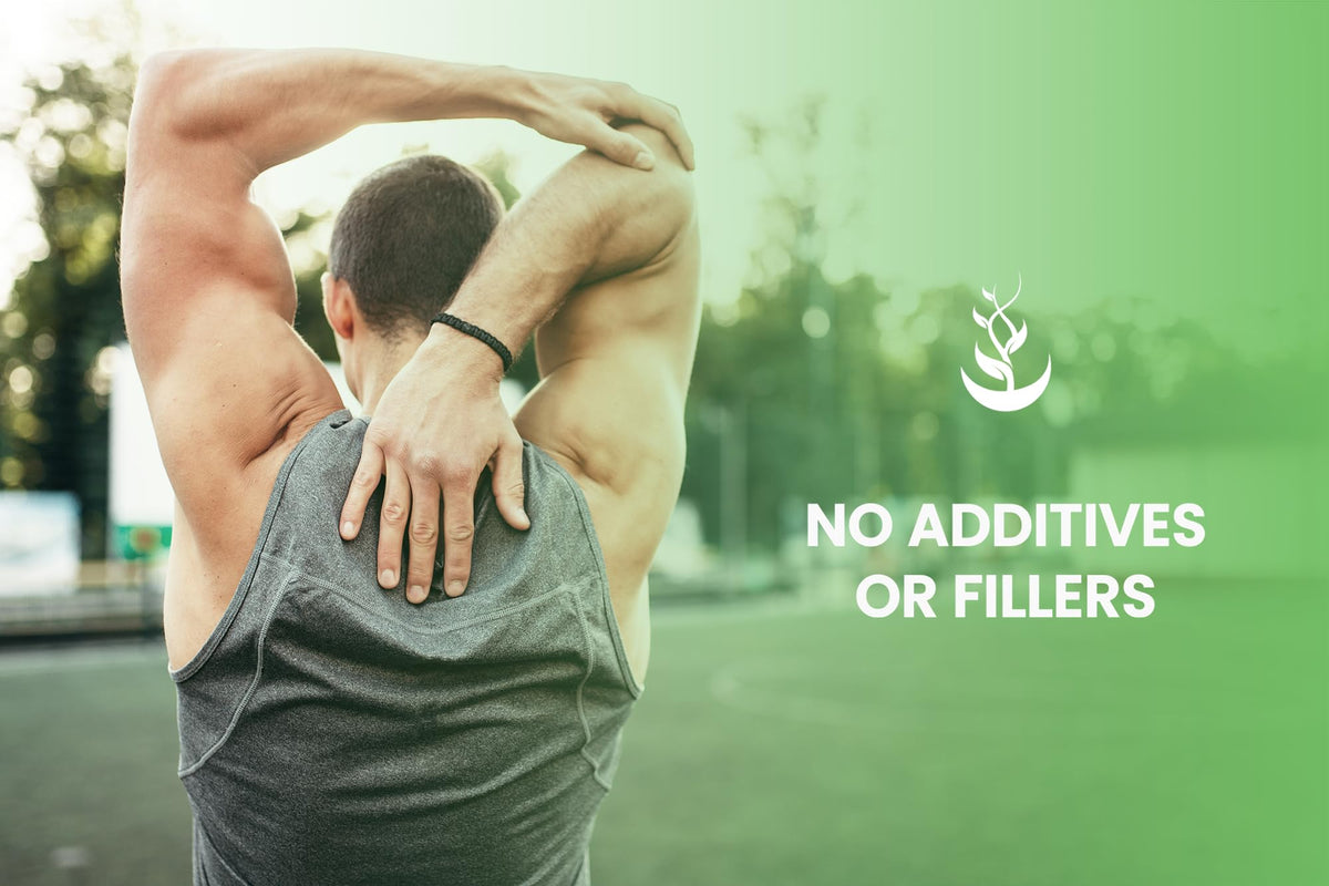Lifestyle scene with PURE ORIGINAL INGREDIENTS Alfalfa Leaf Capsules on a kitchen counter